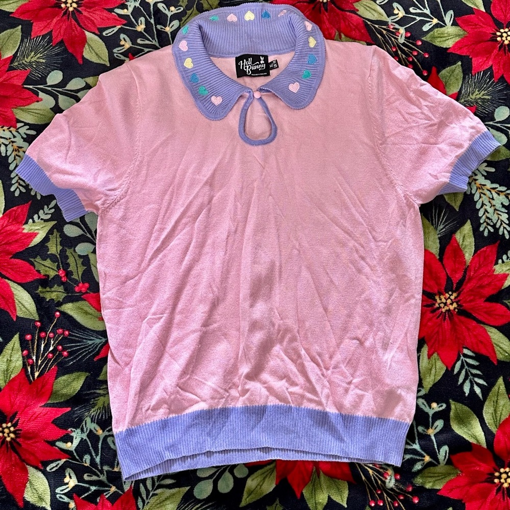 Hellbunny x sourpuss clothing baby doll style top